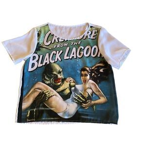 EUC Redbubble Creature from the Black Lagoon Chiffon Top